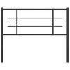 vidaXL Cabeceira de cama 107 cm metal preto