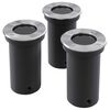 Luzes embutidas para jardim, redondas / 3 pe&ccedil;as