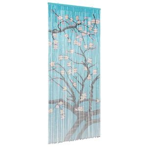 vidaXL Cortina de Porta Inseto multicolorido 200 x 90 cm Bambu