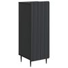 vidaXL Buffet Preto 34,5 x 33 x 92 cm Derivados de Madeira