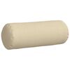 vidaXL Almofadas de Apoio 2 pcs Creme Ø 25 x 70 cm tecido