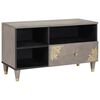 vidaXL Gabinete para TV com gaveta Cinzeto 80 x 33 x 46 cm