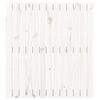 vidaXL Cabeceira de parede 82,5x3x90 cm madeira de pinho maci&ccedil;a branco