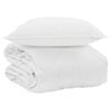 vidaXL Edredom de Ver&atilde;o Simples 2 unid. Branco Microfibra