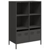 vidaXL M&oacute;vel alto 68x39x103,5 cm a&ccedil;o preto