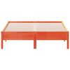vidaXL Cama sem colch&atilde;o 135x190 cm madeira pinho maci&ccedil;a castanho-mel