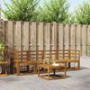 vidaXL Conjunto de Sof&aacute;s para Exterior 5 pcs Natural