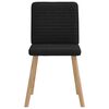 vidaXL Cadeiras de jantar 4 pcs tecido preto