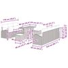 vidaXL Conjunto de Sof&aacute; de Jardim 10 pcs Bege Rattan Sint&eacute;tico
