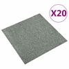 vidaXL Tapete 20 pcs Verde 50 x 50 cm 100% Polipropileno