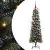 vidaXL &Aacute;rvore de Natal Artificial Verde 150 cm PVC, Pl&aacute;stico e A&ccedil;o