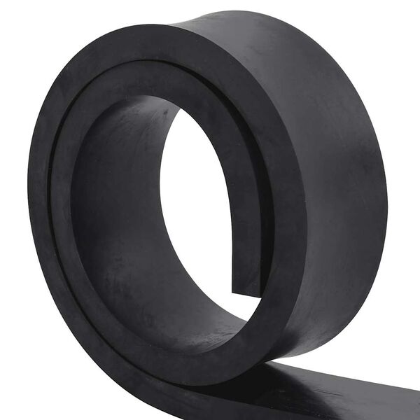 vidaXL Borda de borracha para arado de neve preto 200x10x2 cm