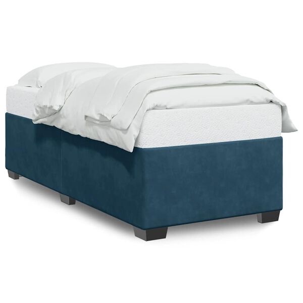 vidaXL Estrutura de cama 80x200 cm veludo azul