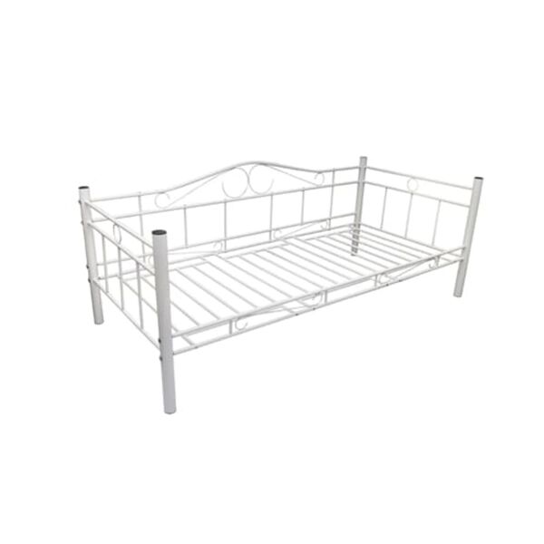 vidaXL Estrutura sofá-cama 90x200 cm metal branco