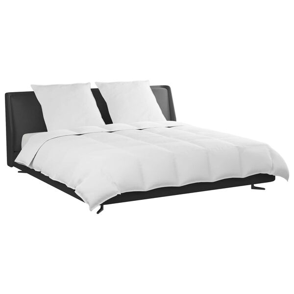 vidaXL Conjunto de Edredom com travesseiro 3 pcs Branco Pena de ganso