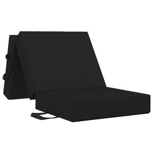 vidaXL Sof&aacute; Cama Dobr&aacute;vel 90 x 63 x 45 cm Preto