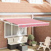 vidaXL Toldo Retr&aacute;til El&eacute;trico Vermelho 300 x 250 cm