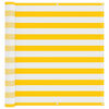 vidaXL Tela de Varanda Amarelo e Branco 120 x 200 cm