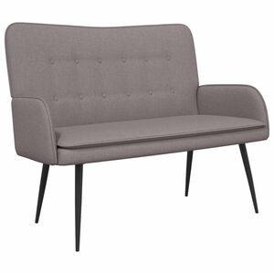 vidaXL Sof&aacute; para 2 Pessoas Cinzento-acastanhado 115 x 61 x 87 cm