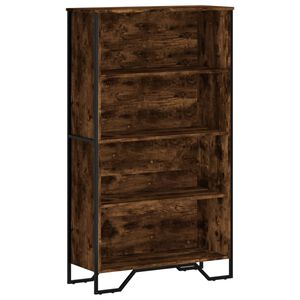 vidaXL Estante 80x31x137,5 cm derivados de madeira carvalho fumado