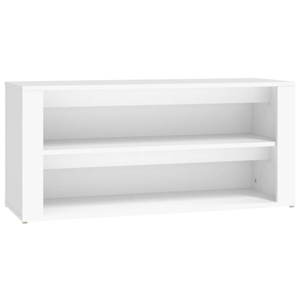 vidaXL Sapateira 100x35x45 cm derivados de madeira branco