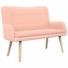 vidaXL Sof&aacute; para 2 Pessoas Rosa 115 x 61 x 87 cm Boucl&eacute;