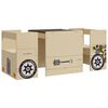 vidaXL 3 pcs mesa e cadeiras infantil design carro todo-o-terreno MDF
