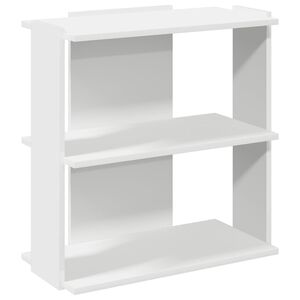 vidaXL Estante c/ 3 prateleiras 60x30x60cm derivados de madeira branco