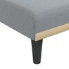 vidaXL Sof&aacute;-cama em forma de L 275x140x70 cm tecido cinzento-claro