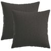 vidaXL Capa almofada 2 pcs HEERLEN Cinzento-Escuro 30 x 30 cm