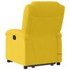 vidaXL Poltrona massagens reclin. elevat&oacute;ria el&eacute;trica veludo amarelo