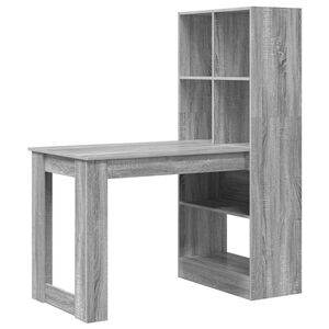 vidaXL Mesa Cinza Sonoma Derivados de Madeira 122 x 67 x 145 cm