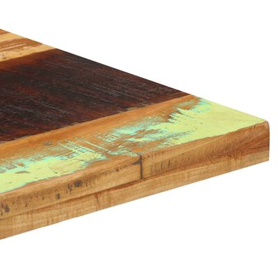 vidaXL Mesa de bistrô quadrada 50x50x75 cm madeira recuperada maciça