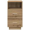 vidaXL Mesas cabeceira 2pcs 2 gavetas 36x36x68 cm carvalho artisiano