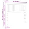 vidaXL Cabeceira Cinza Sonoma 100 cm Madeira processada