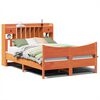 vidaXL Cama sem colch&atilde;o 150x200 cm madeira pinho maci&ccedil;a castanho-mel