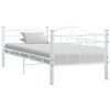 vidaXL Estrutura sof&aacute;-cama 90x200 cm metal branco