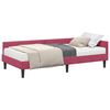 vidaXL Estrutura de Cama de Canto com Colch&atilde;o 2 unid. Verde Veludo