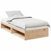 vidaXL Sof&aacute;-cama com colch&atilde;o 90x200 cm madeira de pinho maci&ccedil;a