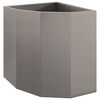 vidaXL Vaso de Canto Ferro Enferrujado 45 x 45 x 50 cm A&ccedil;o corten