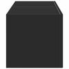vidaXL Arm&aacute;rio de TV de Parede 2 pcs Preto 60 x 31 x 29.5 cm