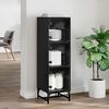 vidaXL Buffet Carvalho Preto 35 x 37 x 117 cm