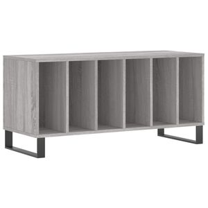 vidaXL Arm&aacute;rio p/ discos 100x38x48cm derivados madeira cinzento sonoma