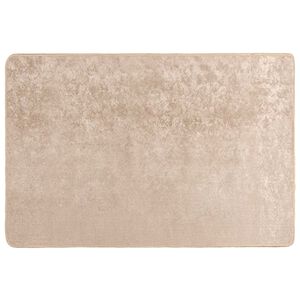 vidaXL Passadeira MARSA Bege 100 x 150 cm Poli&eacute;ster e PVC