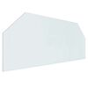 vidaXL Placa de Vidro para Lareira Transparente 120 x 50 cm Vidro