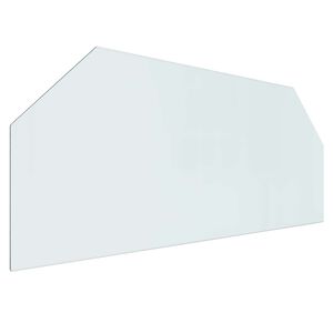 vidaXL Placa de Vidro para Lareira Transparente 120 x 50 cm Vidro