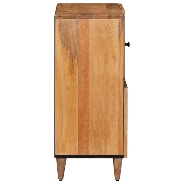 vidaXL Buffet Natural 80 x 33,5 x 75 cm Madeira de manga maci&ccedil;a