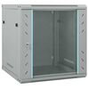 vidaXL Arm&aacute;rio de Rede com armazenamento Cinzeto 60 x 60 x 65 cm A&ccedil;o