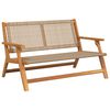 vidaXL M&oacute;veis de Jardim Bege 122 x 78 x 73 cm Madeira S&oacute;lida de Ac&aacute;cia