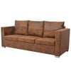 vidaXL Sof&aacute; de 3 lugares 191x73x82 cm camur&ccedil;a artificial